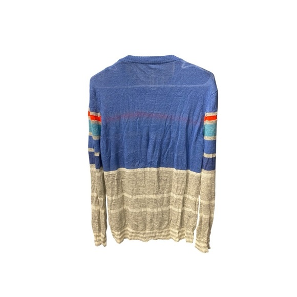 DIESEL MENS Multicolor Striped Sweater small lightweight w flaw linen - Picture 8 of 10